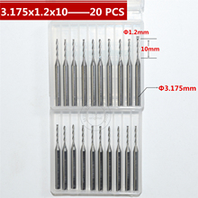 3.175mm*1.2mm*10mm,Freeshipping,CNC wood tools,carbide End Mill,woodworking insert router bit,Tungsten milling ,MDF,PVC,Acrylic 2024 - buy cheap