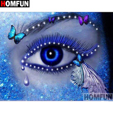 HOMFUN Full Square/Round Drill 5D DIY Diamond Painting "Butterfly eye" 3D Diamond Embroidery Cross Stitch Home Decor A19589 2024 - buy cheap
