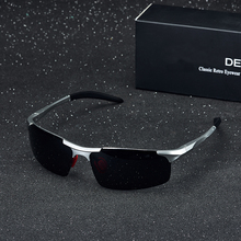 Мужские солнцезащитные очки без оправы, винтажные брендовые дизайнерские очки в стиле ретро, Квадратные Классические солнцезащитные очки с защитой UV400, 2021 2024 - купить недорого