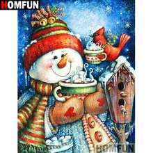 HOMFUN Full Square/Round Drill 5D DIY Diamond Painting "Cartoon snowman" Embroidery Cross Stitch 3D Home Decor A10688 2024 - buy cheap