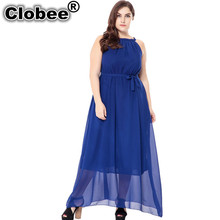 Clobee robe chemise Bohemian Sleeveless 2019 Summer Bohemia Holiday Large Size Women's Dress vestidos de festa tunique femme 2024 - buy cheap