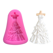 4*6cm Hand Made Soap Mold Candle Mould Silicone Wedding dress Shape Crafts Soap Candle Making Mold Soap Making Tools 2024 - buy cheap