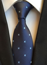 Nuevo diseñador corbata 8cm Caballero Formal corbata tejido lujoso corbatas de fiesta para boda damas con patrón bordado 2024 - compra barato