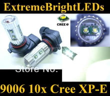 Free Shipping 4 Pieces White/Cold White No Error  50W High Power 9005 HB3 H10 9145 Cree XP-E Chips LED Fog Light bulbs DRL 2024 - buy cheap