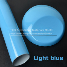 10/20/30/40/50/60x152CM Light blue glossy vinyl wrap film Car styling Glossy Vinyl sticker glossy light blue car wrap film 2024 - buy cheap