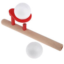 Bola de brinquedo de madeira para crianças, bola flutuante esportiva e divertida ao ar livre 2024 - compre barato
