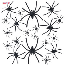 Hot 50Pcs/set New Funny Super Big Spider Made Of Wire and Black Plush For Party Decoration Or Halloween Decoration 5Z-SH022 2024 - buy cheap