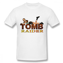 Стильная Футболка Harajuku Tomb Raider футболка с графическим принтом S-6XL для мальчиков горячая Распродажа, Новое поступление, популярная футболка с круглым вырезом 2024 - купить недорого