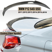 HLONGQT alerón de fibra de carbono para BMW F12 F13 M6 640i 650i 2011-2017 alta calidad alerón trasero de coche Spoilers Auto Accesorios 2024 - compra barato