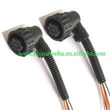 2 unidades, Conector de luz trasera universal de 7 cables, BU-STE KPL de 1,5 MM, carcasas circulares DIN, conector hembra 967650-1 965570-1 968421-1 2024 - compra barato