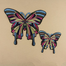 butterfly patches for clothing iron embroidered patch applique iron on DIY sewing accessories for clothes badge 2024 - buy cheap