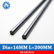 Linear Shaft 16mm Diamter 16mm Length 200mm Chrome WCS Round Steel Rod Bar Cylinder Linear Rail For CNC Parts 2024 - buy cheap