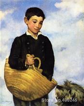 Pinturas de un niño con un perro de Edouard Manet, retrato artístico de alta calidad, pintado A mano 2024 - compra barato