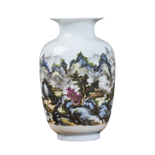 Creative gourd vase Jingdezhen ceramic vase home living room new Chinese modern minimalist decorations porcelain ornaments 2024 - buy cheap