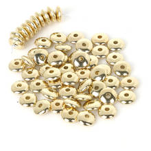 Pick Size 5mm 6mm 7mm 8mm Gold/Silver Color Spacer Bead Findings Round Pattern Acrylic Loose DIY Beads for Jewelry Making 2024 - buy cheap