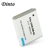 Dinto 1pc 1600mAh 3.7V Rechargeable Li-ion Battery NB-6LH NB-6L NB6L Digital Camera Battery for Canon PowerShot S90 SD770 D10 2024 - buy cheap