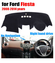 Cubiertas de salpicadero de coche para Ford Fiesta, cubierta de salpicadero para salpicadero de coche, sin navegación, 2008-2014, accesorios para el tablero 2024 - compra barato