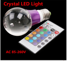 E27 4W RGB LED bulb light 16 Colors Change Lamp AC 85-265V with IR Remote Free shipping 4pcs/lot 2024 - buy cheap