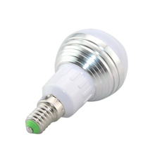 3 Вт RGB Светодиодная лампа E27 220 В Точечный светильник светодиодсветильник лампа E14 85-265 в рождественские светильники Светодиодная лампа E27 с дистанционным управлением 2024 - купить недорого