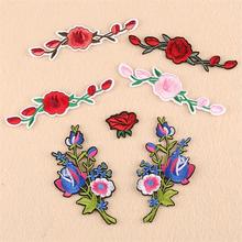 New arrival 10 pcs beautiful flower Embroidered patches iron on Fashion decor Motif repair hat bag Applique embroidery accessory 2024 - buy cheap