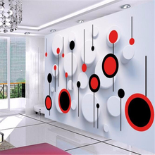 Beibehang-papel de pared 3d de mural personalizado, ajuste de TV, foto de pared circular de moda, murales 3d, papel tapiz para paredes 2024 - compra barato