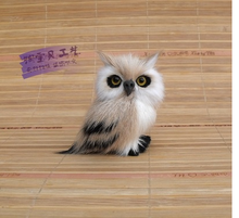 cute simulation yellow owl toy polyethylene&fur mini left owl doll gift about 6x4.5x7cm 2126 2024 - buy cheap