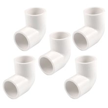 DSHA-Adaptador de tubo de PVC blanco, 5 piezas, 20mm de diámetro, ángulo de 90 grados 2024 - compra barato