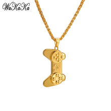 Wukaka Gold/Steel/Black Game Controller Necklace & Pendant Vintage American Style Steampunk Men Chain Hip Hop Man Jewelry 2024 - buy cheap