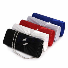 THINKTHENDO Women's Bridal Shoulder Clutch Bag Bling Rhinestone Chain Evening Handbag Purse 2024 - buy cheap