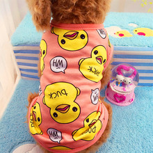 Cute Dog Vest Summer Pet Clothes for Dogs "Rubber Duck" Pet Costume Soft Polyester Vest for  Doggy Chihuahua Roupa Para Cachorro 2024 - buy cheap