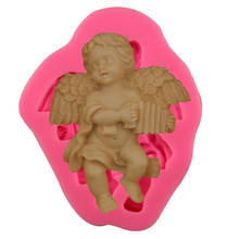 3D Angel Boy With Electronic Organ Shape Silicone Cake Mold Fondant Soap Candle Molds Kitchen Baking Cake Decorating Tools 2024 - buy cheap