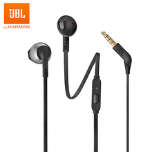 JBL T205A 3.5mm Wired Earphones Stereo Music Earbuds In-ear HIFI Sport Headset 1-button Control Hands-free Call with Microphone 2024 - buy cheap