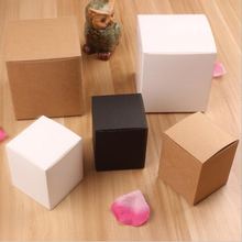 20pcs 11 sizes Black Carton Kraft Paper square paper Box,small white cardboard paper packaging box,Craft Gift Soap Packaging box 2024 - buy cheap