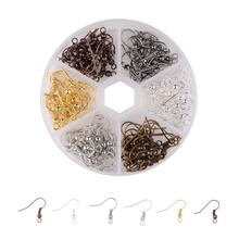 Ganchos de hierro para pendientes, accesorios de joyería de Metal, sin níquel, agujero de Color mezclado: 2mm, 6 colores, 18x0,8mm, 120 Uds./caja 2024 - compra barato