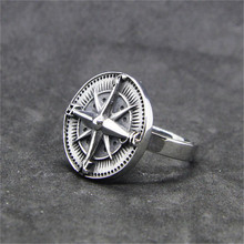 Rany&Roy Newest Cool Compass Ring 316L Stainless Steel Jewelry Fashion Biker Style Compass Ring 2024 - buy cheap