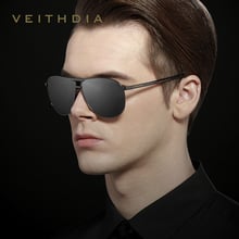 Veithdia óculos de sol polarizado masculino clássico vintage, óculos de sol lentes uv400 acessórios para homens/mulheres v3028 2024 - compre barato