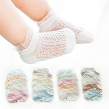 5 Pairs/Lot Summer New Thin Mesh Baby Socks Lovely Lace Flower Princess Girl Socks Girls Socks 1-3 Years 2024 - buy cheap