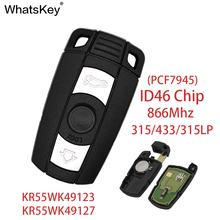 Пульт дистанционного управления WhatsKey для BMW CAS3 System 1 3 5 6 Series Z4 X5 X6 315LP 315MHz 433MHz 868MHz ID46 опционально PCF7945 2024 - купить недорого