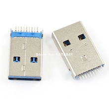 20pcs USB 3.0 Type-A 9 Pin Male Panel Mount DIP USB Connector 2024 - buy cheap