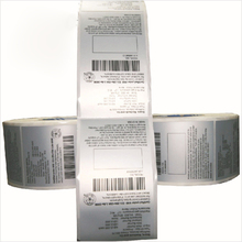 Rollos de etiquetas de papel adhesivo de impresión personalizado, adhesivos con estampados personalizados para código de barras 2024 - compra barato