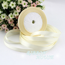 (25 yards/roll) 3/8" (10mm) Creamy White Single Face Satin Ribbon Webbing Decoration Gift Christmas Ribbons 2024 - buy cheap