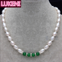 Женское Ожерелье из натурального жемчуга AAA, 100% натуральное модное ожерелье из жемчуга 2024 - купить недорого