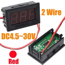 Brand New Cheap 10pcs/lot Red 0.56" DC4.5-30V 2 Wire Digital Led Display Voltmeter with Reverse Protection Free shipping10000855 2024 - buy cheap