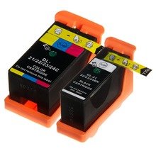 Full Ink 2 PCS Ink Cartridge for DELL-21 22 23 24 Printer for Dell V313 V313W V515W P513W P713W V715W With Chip 2024 - buy cheap