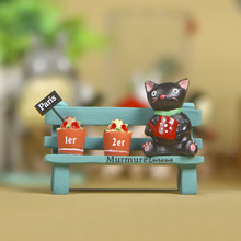 Mini resin cat and chair/shooting props/shooting decoration/Fairy garden gnome/DIY /terraium decoration/lovers/children gifts/ 2024 - buy cheap
