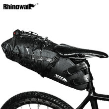 RHINOWALK Bicycle Bag Waterproof Bike Saddle Bag Mountain Road Cycling Tail Rear Bag Luggage Pannier Pouch Bike Accessories 12L 2024 - buy cheap