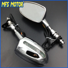Freeshipping Motorcycle For Honda LED rear view mirror CBR 600 F1 F2 F3 CBR 900 929 954 RR CHROME 2024 - buy cheap