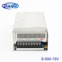 power suply 15v 500w input 220v or 110V  ac to dc power supply ac dc converter  high quality led driver S-500-15 2024 - buy cheap