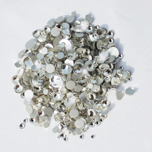 Mixed 6 Sizes Clear Crystal Nail Art Rhinestones Round Glass Stones Flatback Non Hotfix Rhinestone 2024 - buy cheap