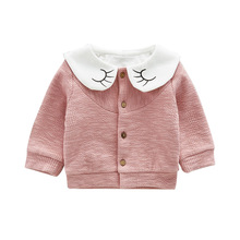 New  Jacket Baby Girls  Turn-down Collar Spring  Autumn Coat  Baby Outerwear 8BB028 2024 - buy cheap